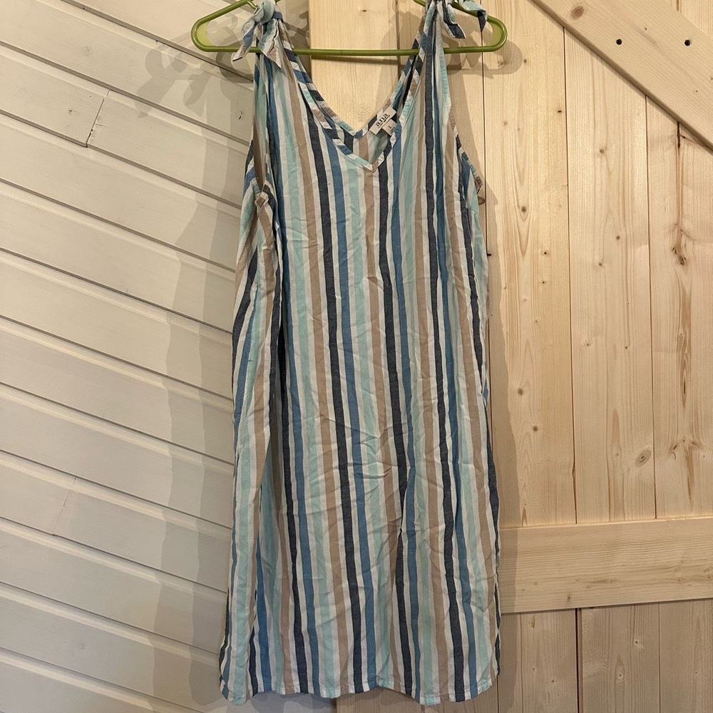 Striped Sleeveless Dress